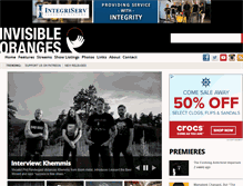 Tablet Screenshot of invisibleoranges.com